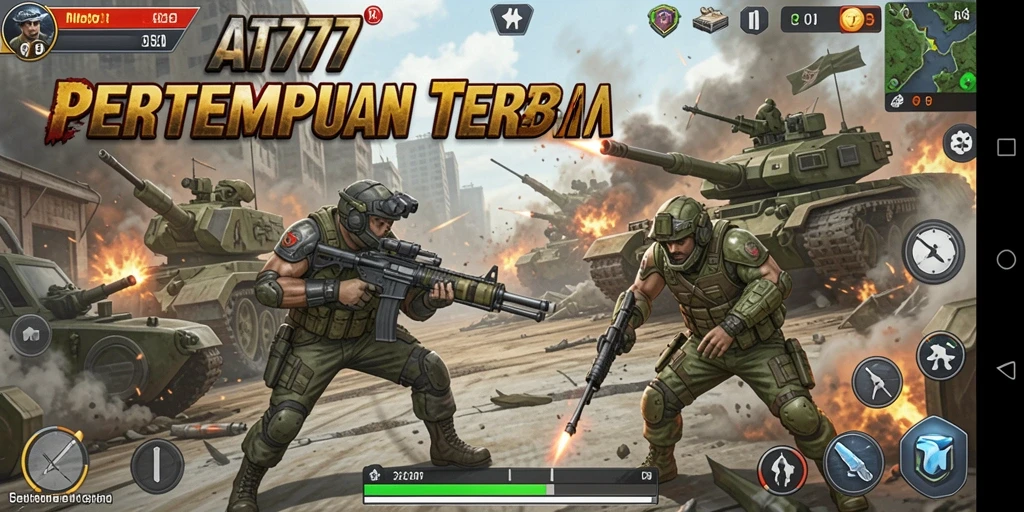 Gameplay seru dalam arena pertarungan Battle Royale AT777.