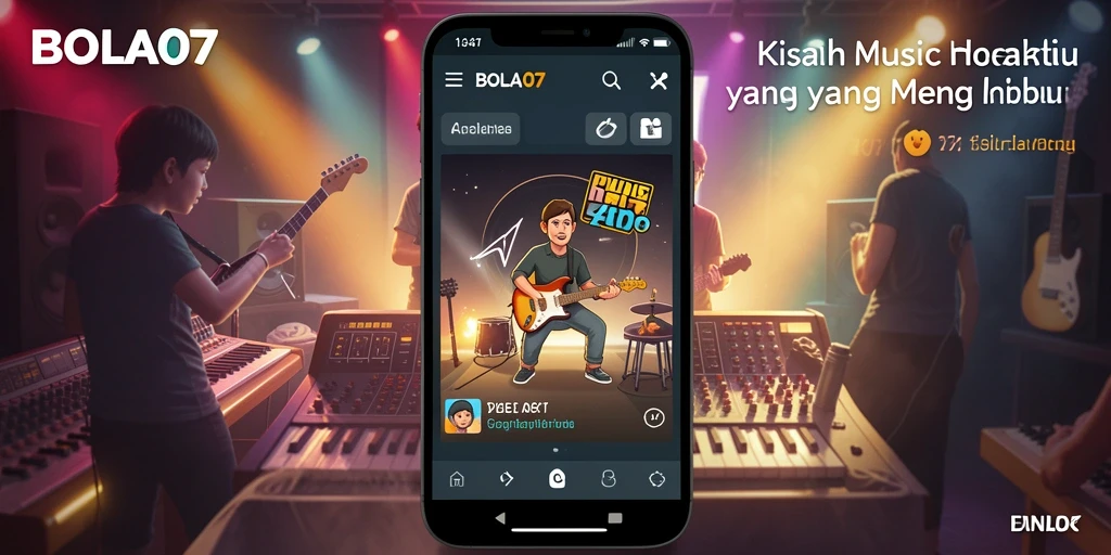 Tampilan gameplay seru di BOLA07 dengan musik interaktif.
