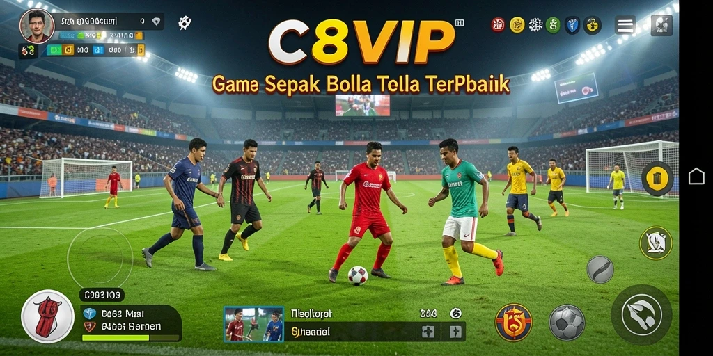 Tampilan gameplay C8VIP yang mendebarkan dan realistis di lapangan.
