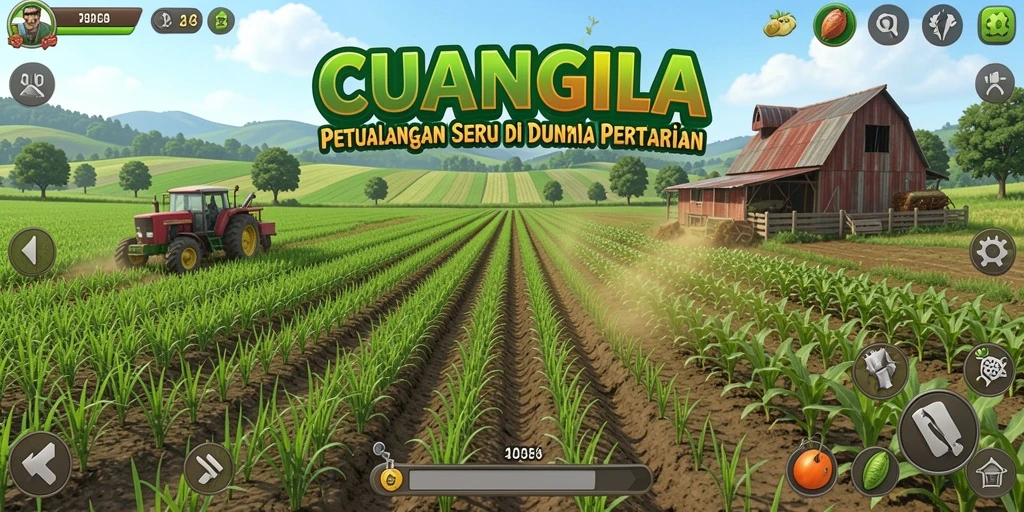 Tampilan gameplay seru di dunia pertanian CUANGILA.