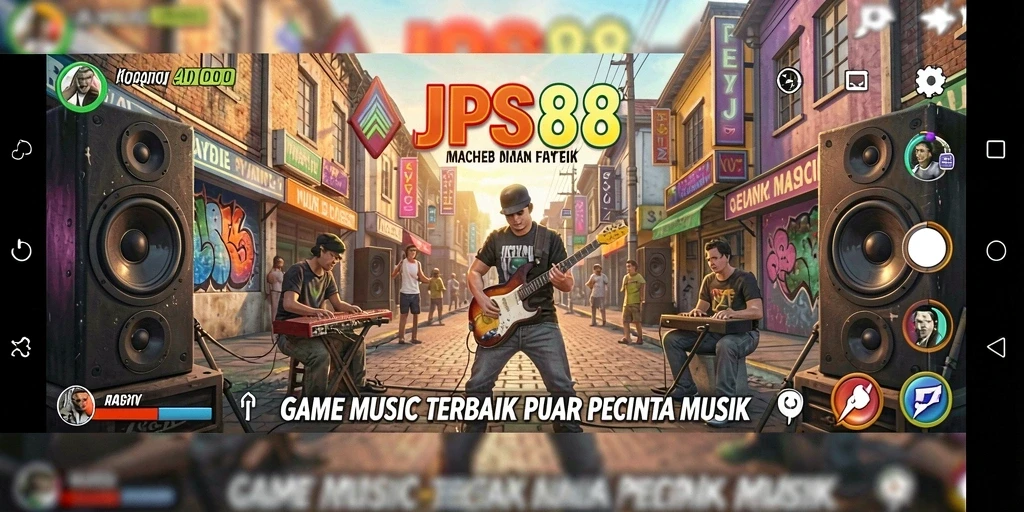 Tampilan screenshot JPS88 menunjukkan gameplay musik yang seru dan interaktif.