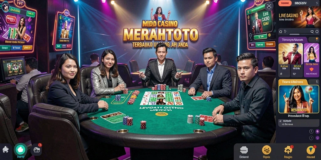 Gameplay Live Casino MERAHTOTO yang menarik dan interaktif.