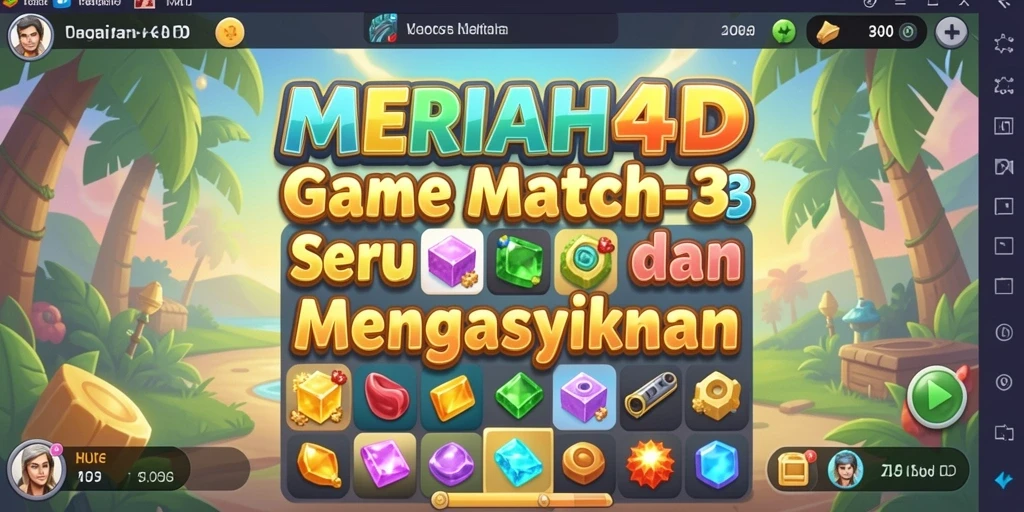 Tampilan gameplay seru di MERIAH4D yang penuh warna.