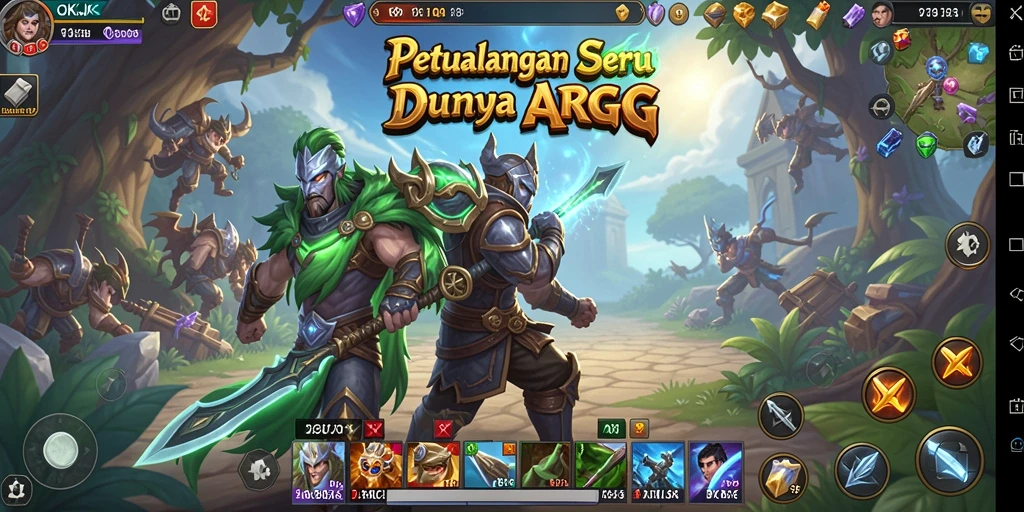 Tampilan menggugah selera dari gameplay ARPG yang menarik.
