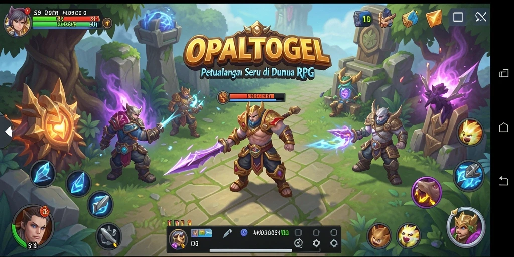 Screenshot gameplay OPALTOGEL yang menunjukan aksi seru di dunia RPG.