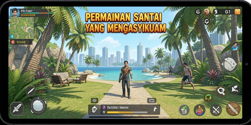 Screenshot PG11 menunjukkan grafik cerah dan gameplay yang menarik.