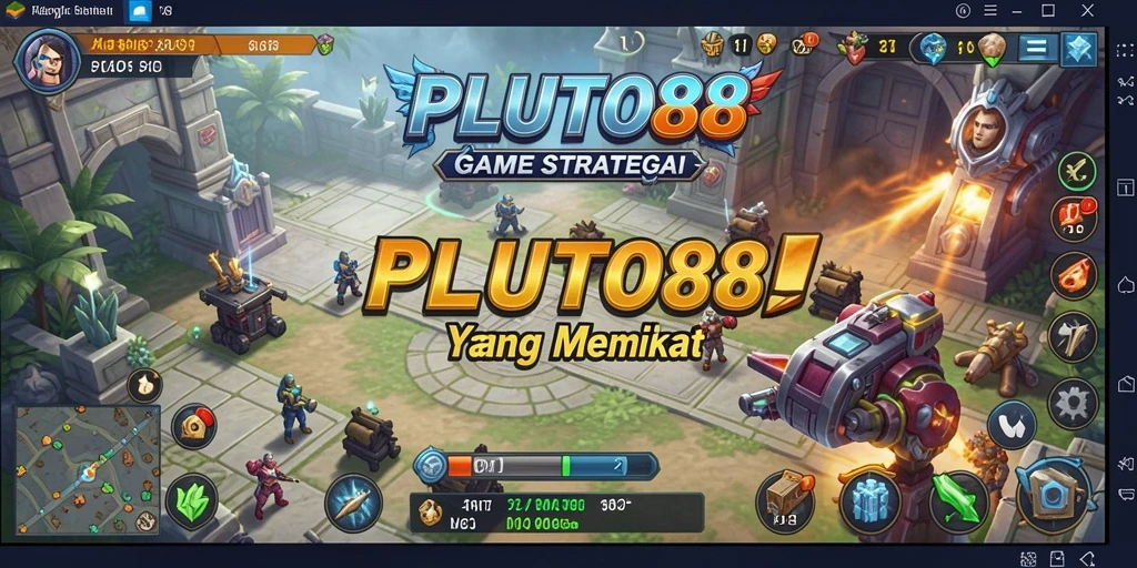 Gambaran gameplay strategis yang intens dan menyenangkan.