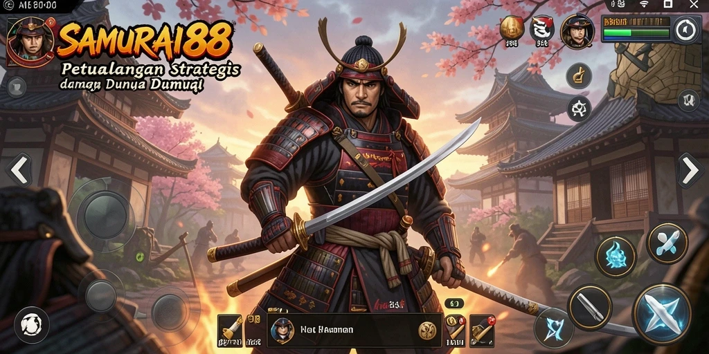 Tampilan menarik dari gameplay <strong>SAMURAI88</strong> saat pertempuran berlangsung.