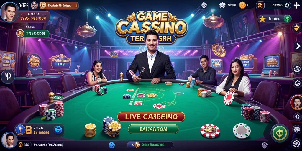 Tampilan menarik dari permainan Live Casino di SVIP4.