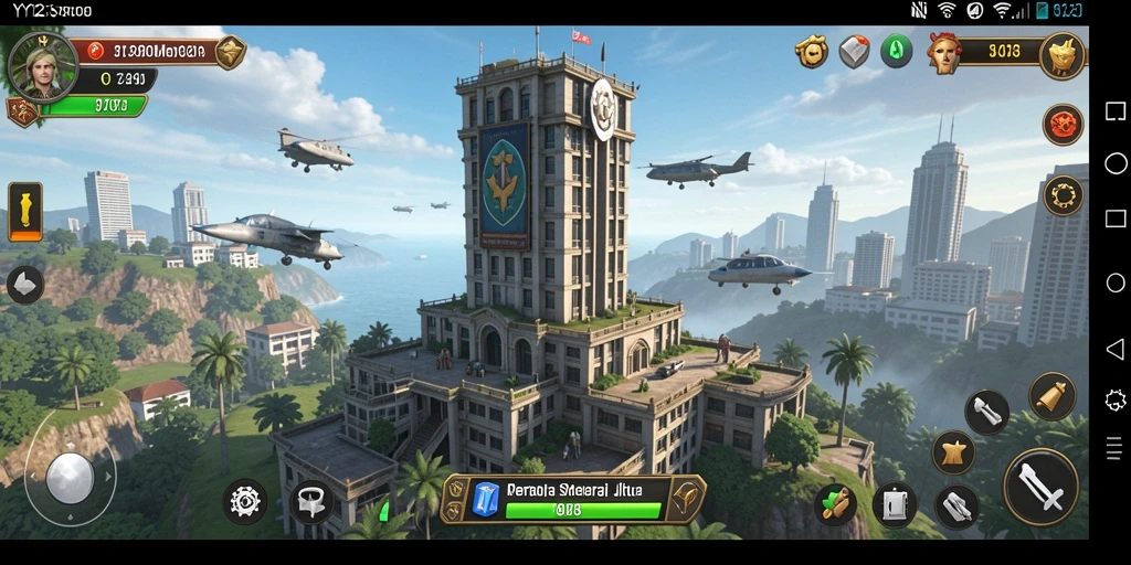 Gameplay YY123 menampilkan pertahanan menara yang strategis dan serangan musuh yang intens.
